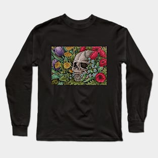 Skull and flowers 2 Long Sleeve T-Shirt